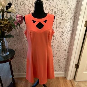 Pink Asymmetrical Cut Out Mini Dress